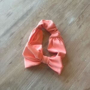 Ruffle Butts Peach Swim Bow Headband for Kids